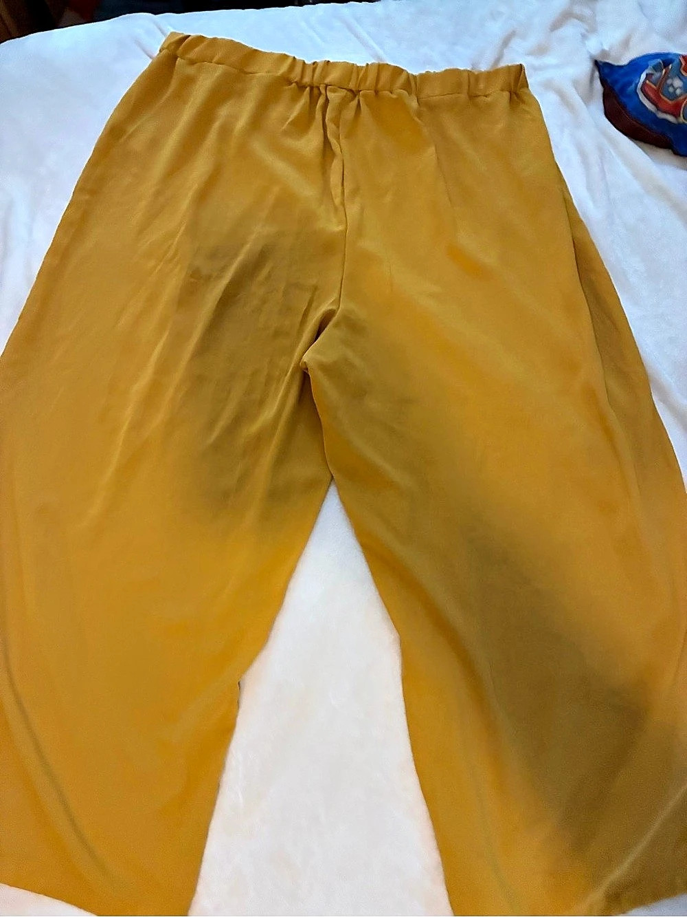 SHEIN Wide Leg Pants in Yellow Size 5XL inseam 30”